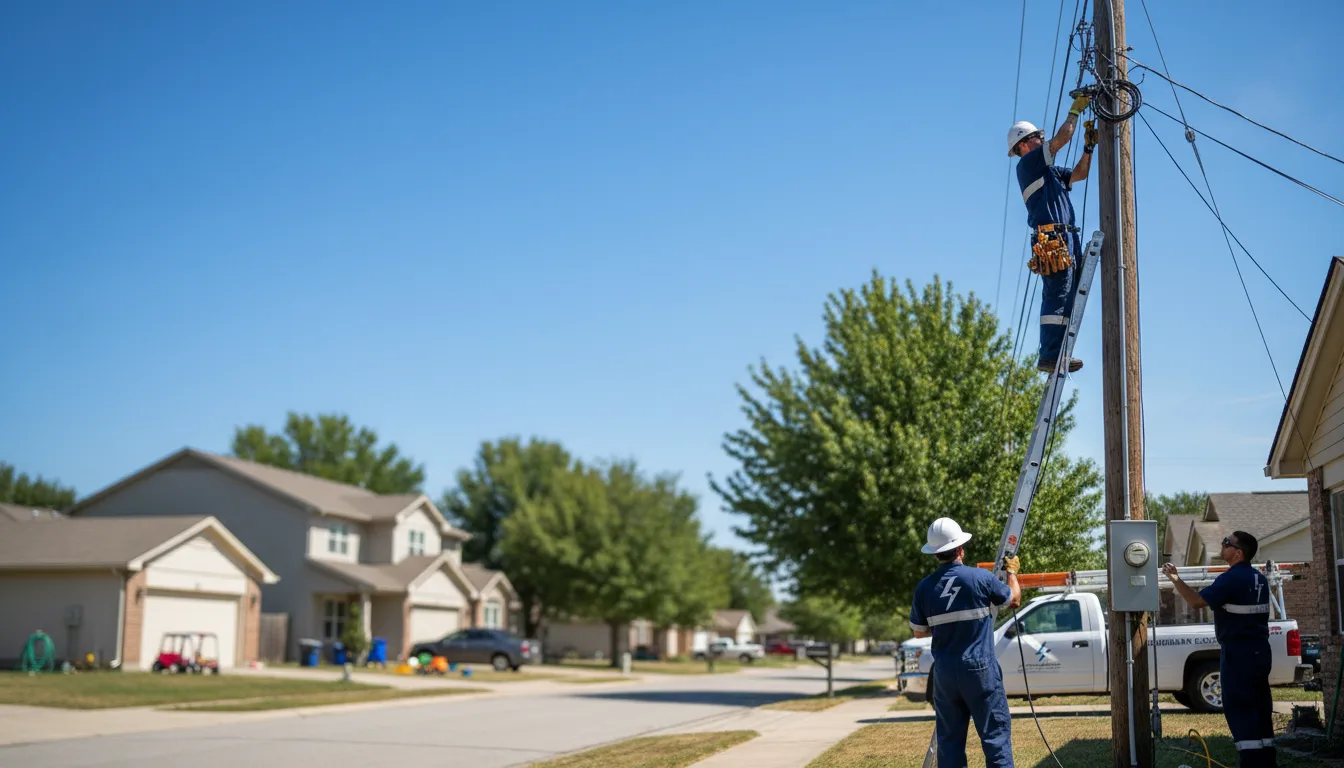 Residential electrician providing installation services in Beloit, OH